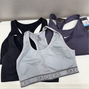 Bundle Sports Bra 4 Skechers Bundle M-XL Nike Gray Navy Black Sporty